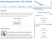 Tablet Screenshot of ozellochiropractic.com